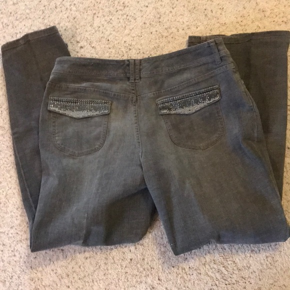 Chico platinum jeans gray size 3 - Picture 3 of 6